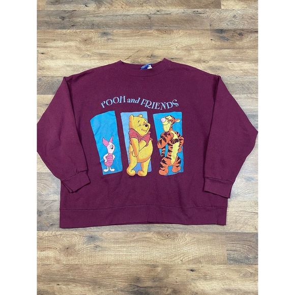 Pooh Vintage Winnie‎ the Pooh Sweatshirt Size XL - Picture 1 of 5